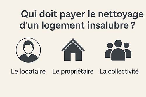 Qui paie le nettoyage d’un logement insalubre ?